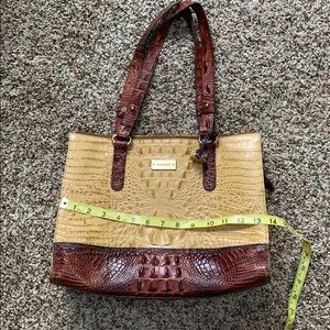 Brahmin leather purse two toned